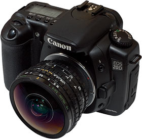 Canon 20D with fisheye lens