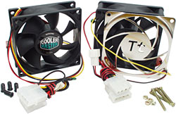 Thermally controlled fans