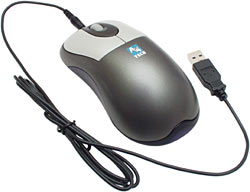 Mouse with charge lead