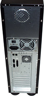 Tower case back panel