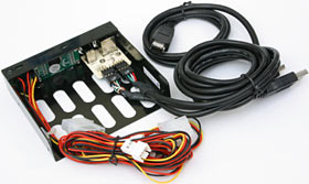 3.5 inch panel with cables