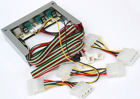 Fan controller with cables
