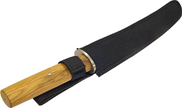 Knife in scabbard