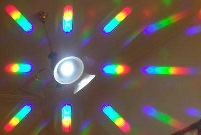 LED lamp diffraction