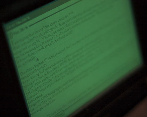eMate screen