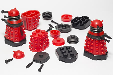Character Building Lego-compatible Daleks