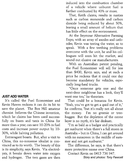 Nonsense from the RACV magazine.