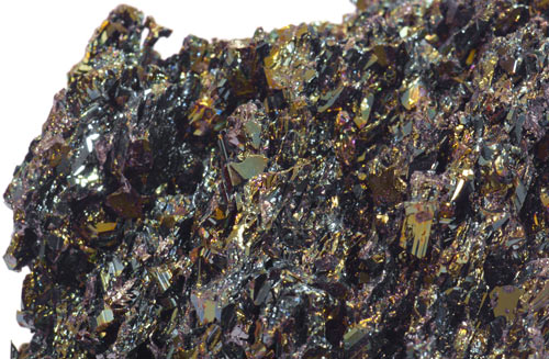 Close-up of silicon carbide crystals
