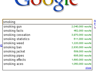 Google search completion