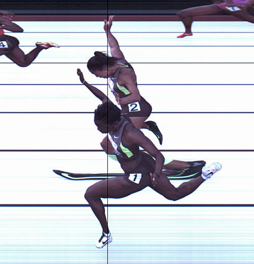 Photo finish image