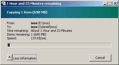 Vista-to-XP network transfer speed problem