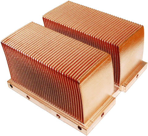 Skived heat sink