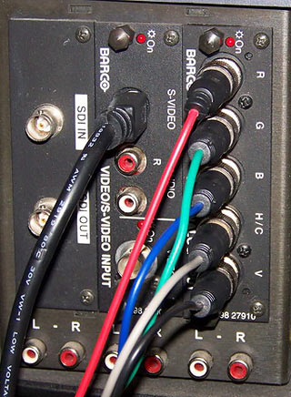 Projector inputs