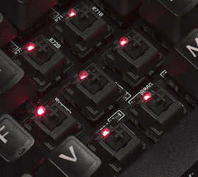 Deck keyboard LEDs