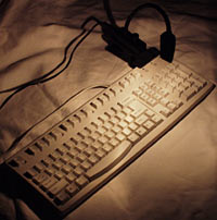 BattleLamp on keyboard