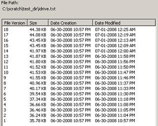 File versioning