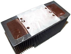 Greased heat sink