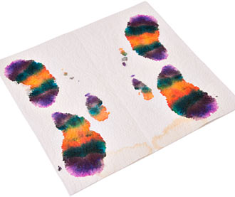 Colourful paper towel