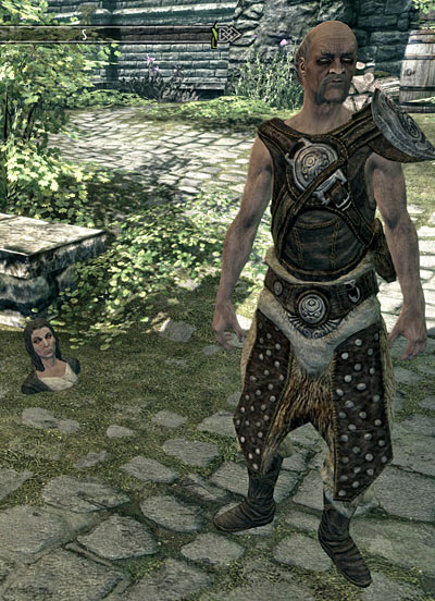 NPC in the ground in Skyrim