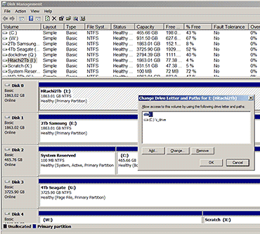 Assigning a path to a drive