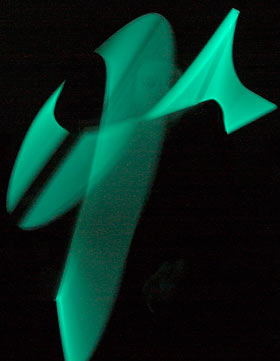 Lightsaber baton twirling