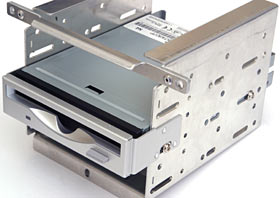 Floppy drive in place