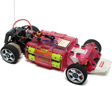 Hopped-up Mini-Z chassis