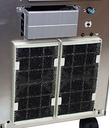 Front fan filters