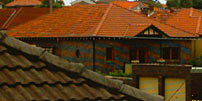 House with moire