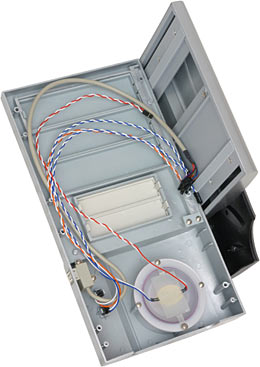 Front panel removed