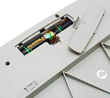 Keyboard battery bay