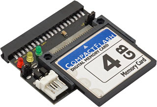 CompactFlash card in ATA adapter