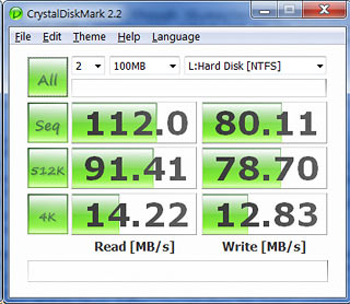 USB 3 SSD CrystalDiskMark