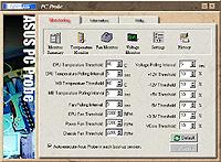 ASUS PC Probe interface
