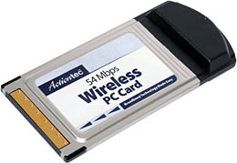 Actiontec 802.11a PCMCIA card